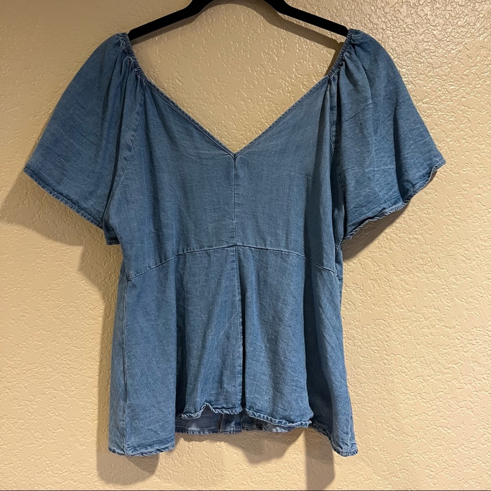 Zara Ruffle Button Top - Picture 5 of 8